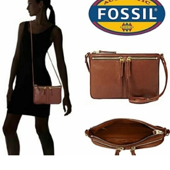 Fossil Handbags - Fossil Brown Gorgeous Crossbody Bag & Wallet~NEW